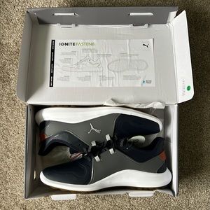 Ignite Fasten8 Pro Golf Shoes. Size 12 color Navy with silver trim.